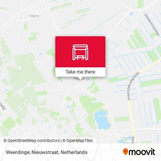 Weerdinge, Nieuwstraat map