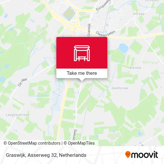 Graswijk, Asserweg 32 Karte