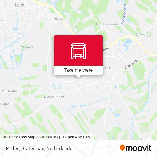 Roden, Statenlaan map
