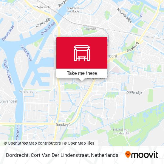 Dordrecht, Cort Van Der Lindenstraat map