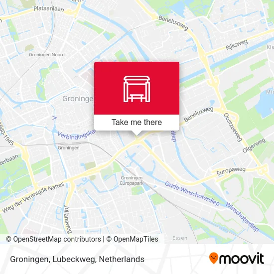 Groningen, Lubeckweg map