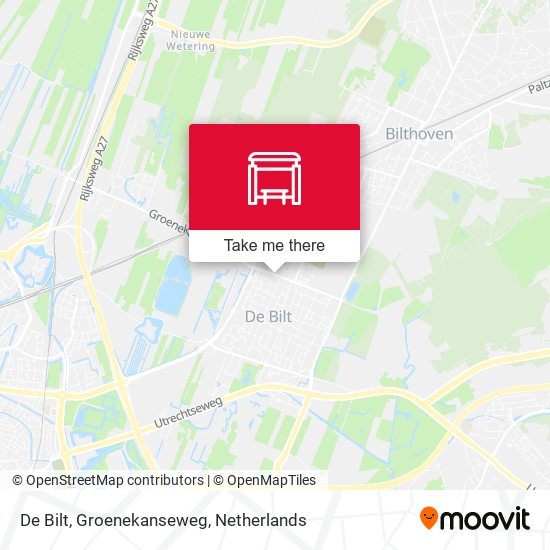 De Bilt, Groenekanseweg map