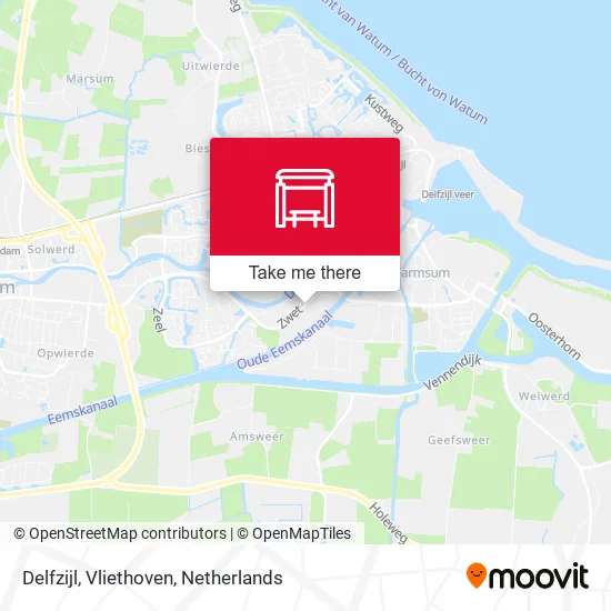 Delfzijl, Vliethoven Karte