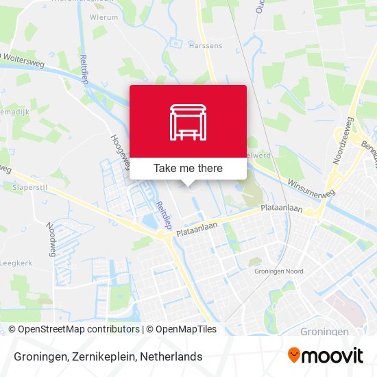 Groningen, Zernikeplein map