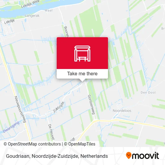 Goudriaan, Noordzijde-Zuidzijde map