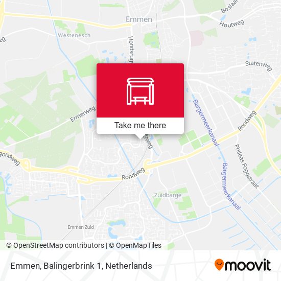 Emmen, Balingerbrink 1 map