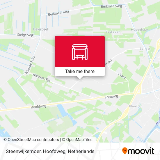 Steenwijksmoer, Hoofdweg map