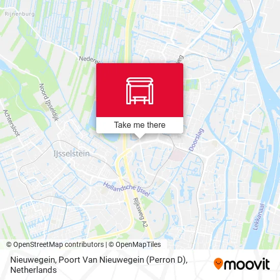 Nieuwegein, Poort Van Nieuwegein (Perron D) map