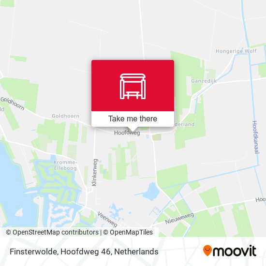 Finsterwolde, Hoofdweg 46 map