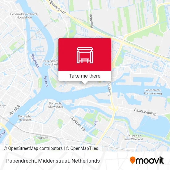 Papendrecht, Middenstraat map