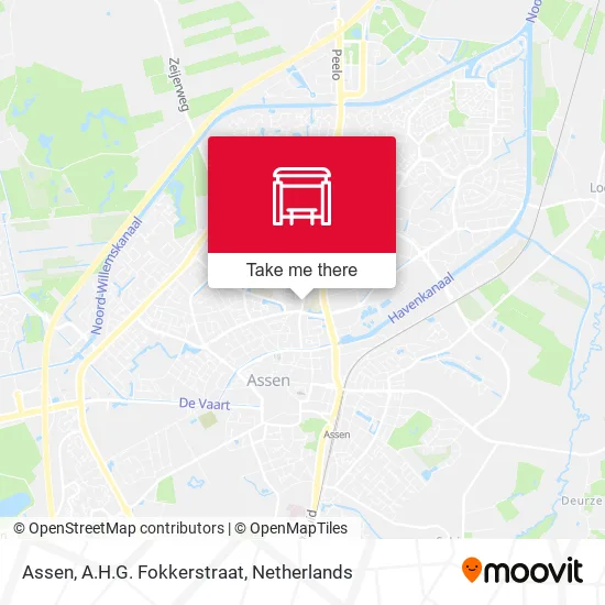 Assen, A.H.G. Fokkerstraat map