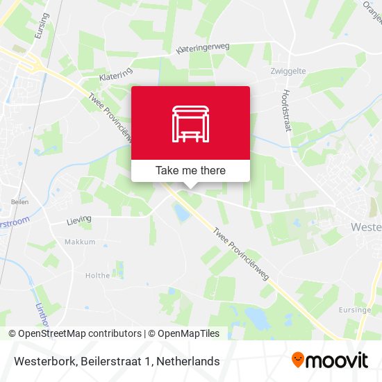 Westerbork, Beilerstraat 1 map