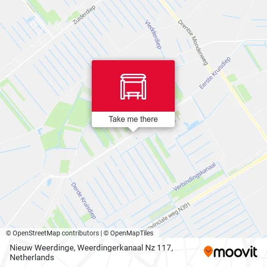 Nieuw Weerdinge, Weerdingerkanaal Nz 117 map