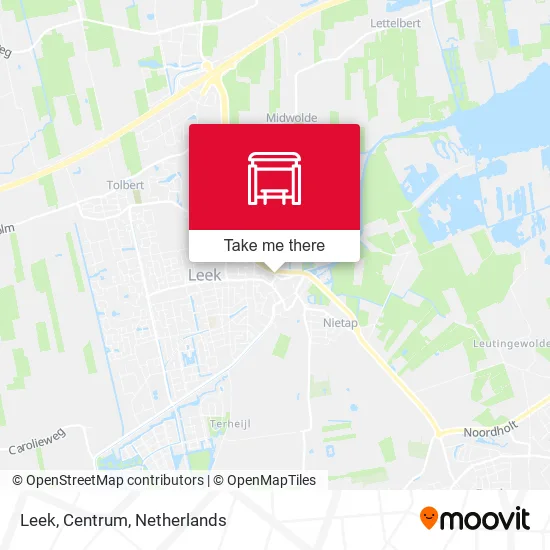 Leek, Centrum map
