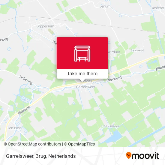 Garrelsweer, Brug map