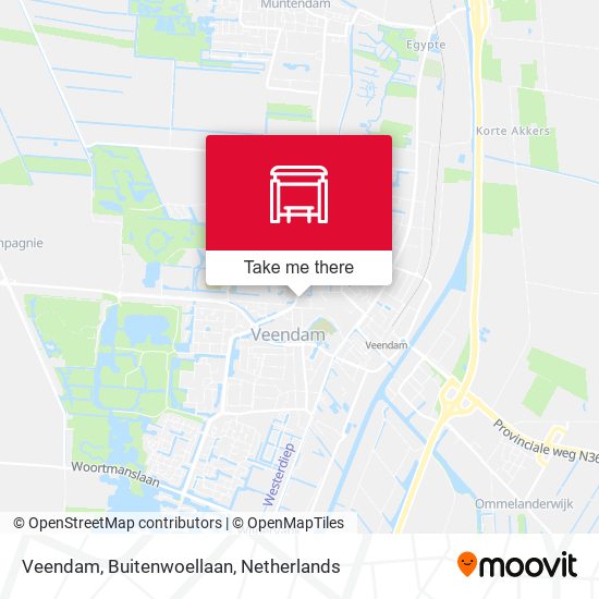 Veendam, Buitenwoellaan map