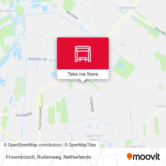 Froombosch, Ruitenweg map
