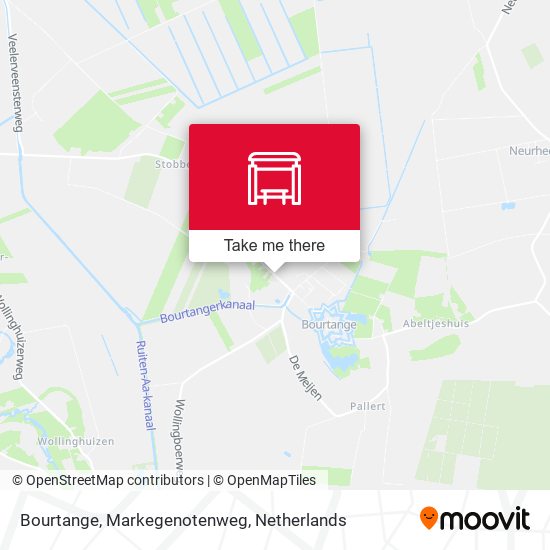 Bourtange, Markegenotenweg map