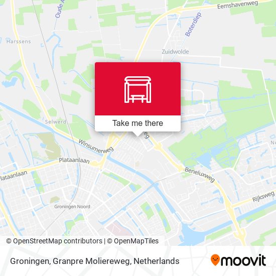 Groningen, Granpre Moliereweg map