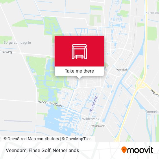 Veendam, Finse Golf map