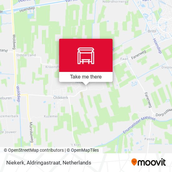 Niekerk, Aldringastraat map