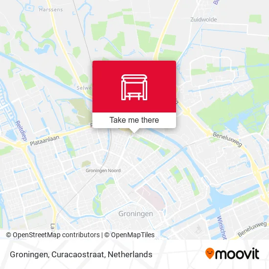 Groningen, Curacaostraat map