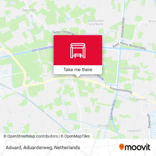Aduard, Aduarderweg Karte