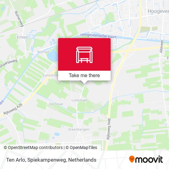 Ten Arlo, Spiekampenweg map