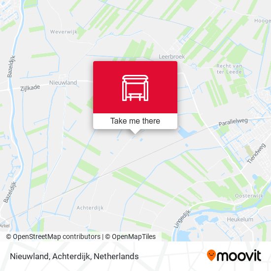 Nieuwland, Achterdijk map