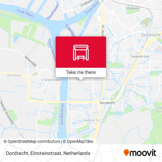 Dordrecht, Einsteinstraat map