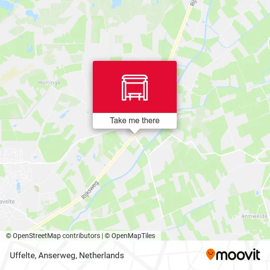 Uffelte, Anserweg map