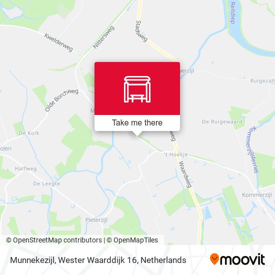 Munnekezijl, Wester Waarddijk 16 map