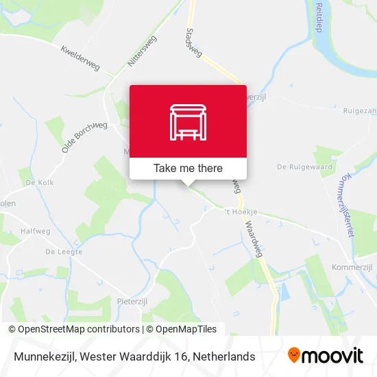 Munnekezijl, Wester Waarddijk 16 map