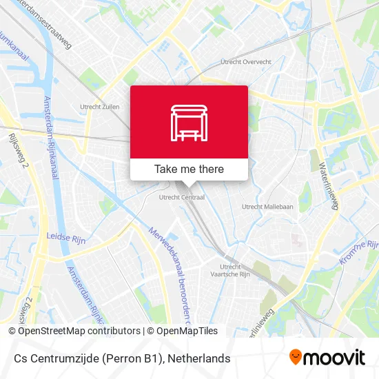 Cs Centrumzijde (Perron B1) map
