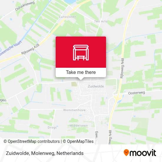 Zuidwolde, Molenweg map