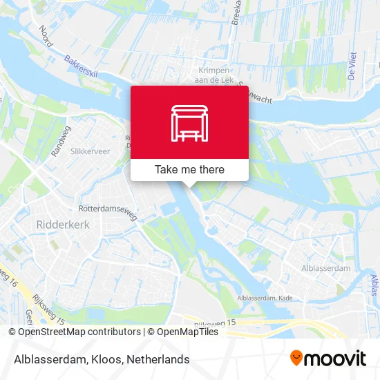 Alblasserdam, Kloos Karte