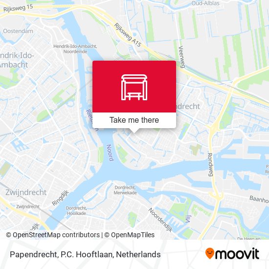 Papendrecht, P.C. Hooftlaan map