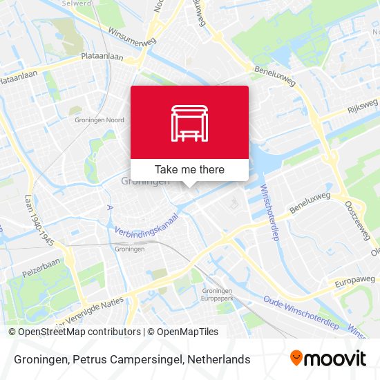 Groningen, Petrus Campersingel map