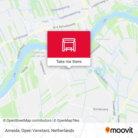 Ameide, Open Vensters map