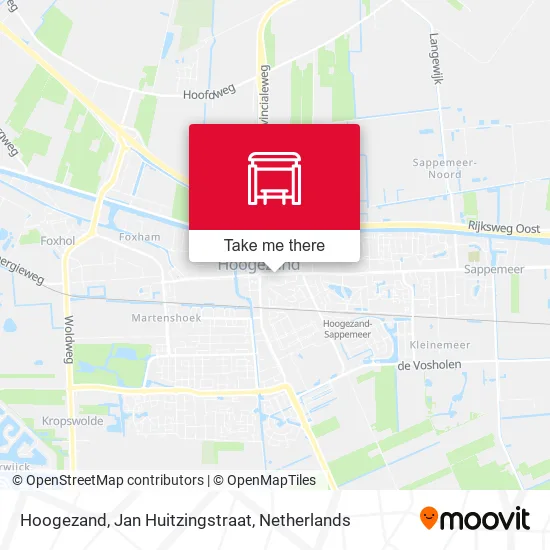 Hoogezand, Jan Huitzingstraat map