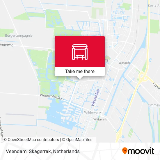 Veendam, Skagerrak map