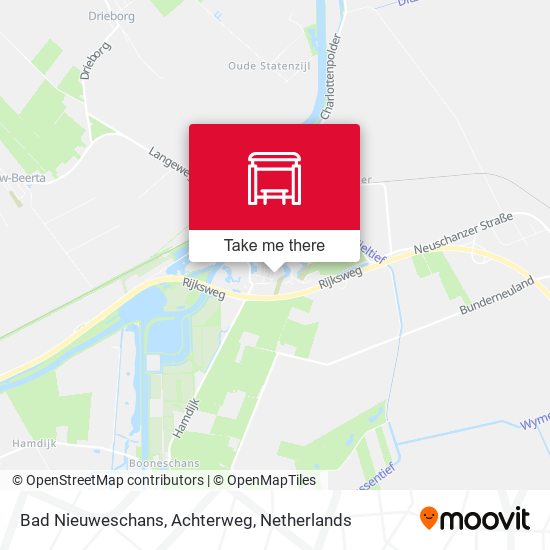 Bad Nieuweschans, Achterweg map