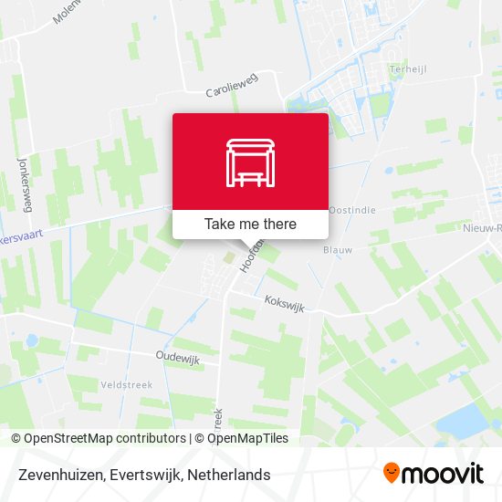 Zevenhuizen, Evertswijk map