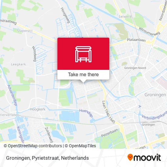 Groningen, Pyrietstraat map