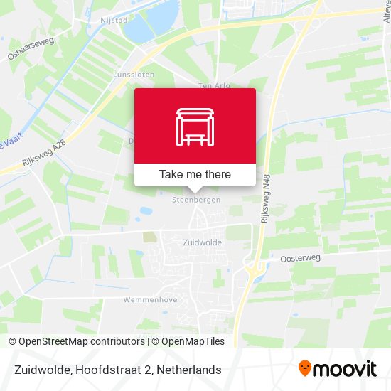 Zuidwolde, Hoofdstraat 2 Karte