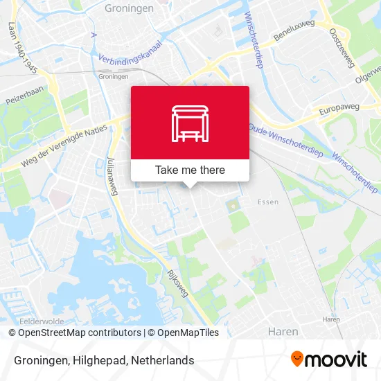 Groningen, Hilghepad map