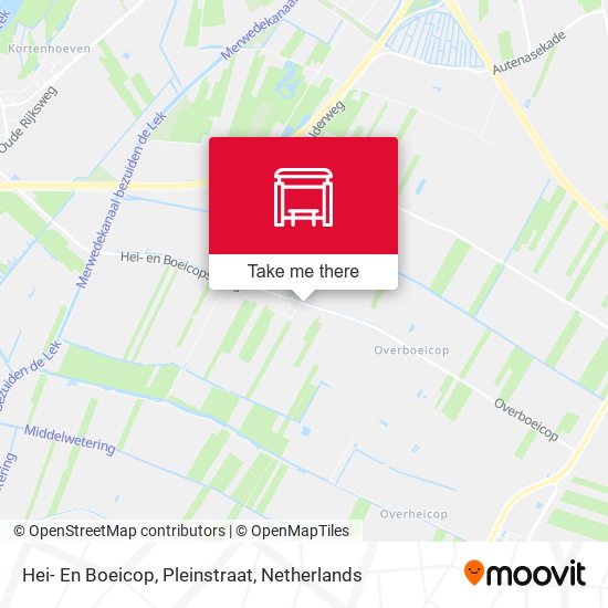 Hei- En Boeicop, Pleinstraat map