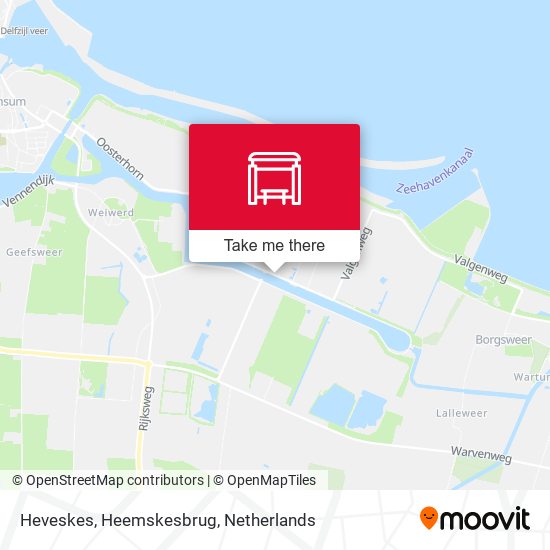 Heveskes, Heemskesbrug map