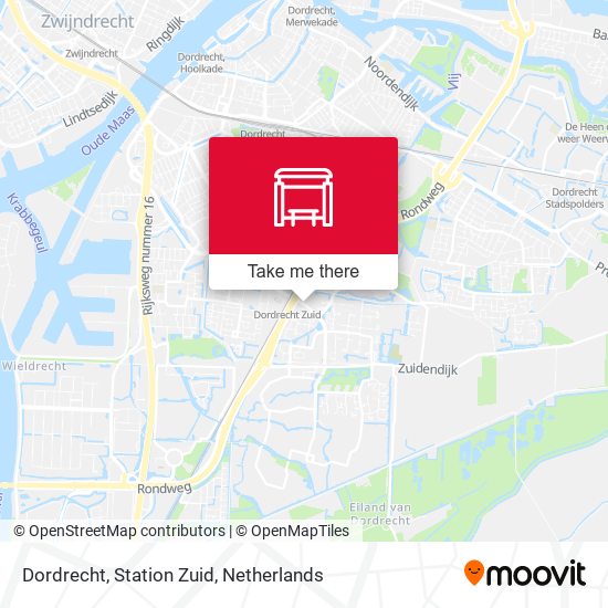 Dordrecht, Station Zuid map