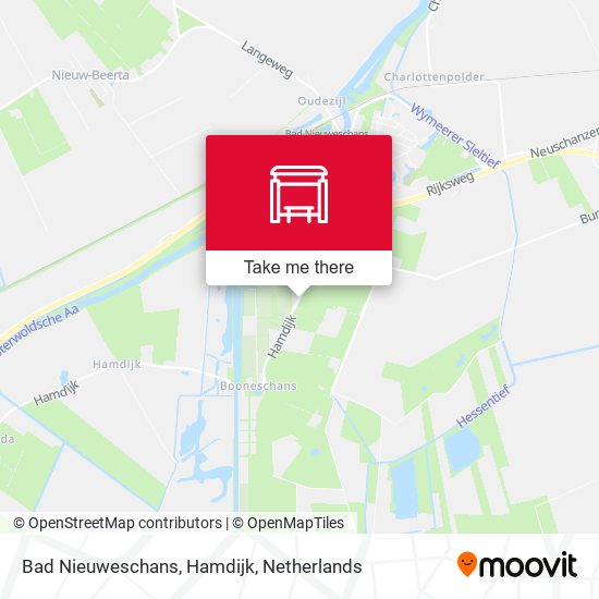 Bad Nieuweschans, Hamdijk map